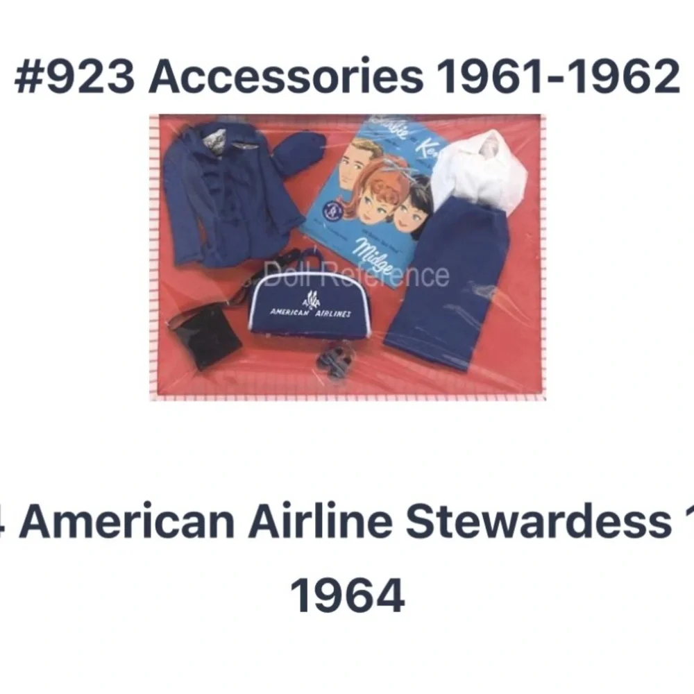 Vintage Barbie American Airlines Stewardess Outfit #984 - NO DOLL - Picture 2 of 15